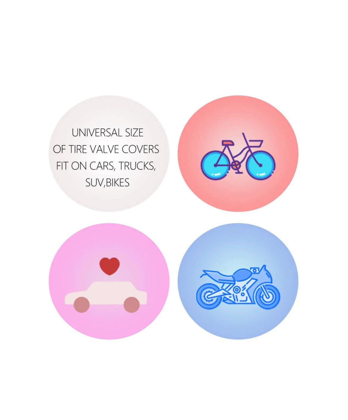 4x Tire Valve Caps Blue Light Sapphire Ultra Bling Diamond Luxury with Crystal Embellishment Universal Fit Car Bicycle Motorcycle Bike SUV